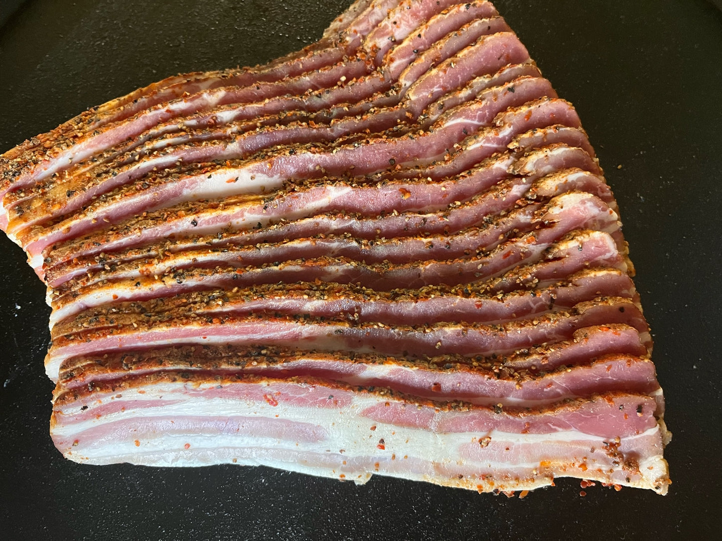 Sliced Peppered Bacon